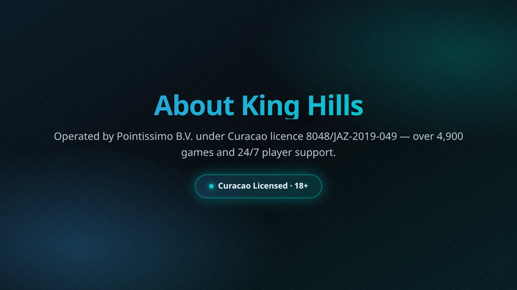 About King Hills Casino brand profile and operator overview